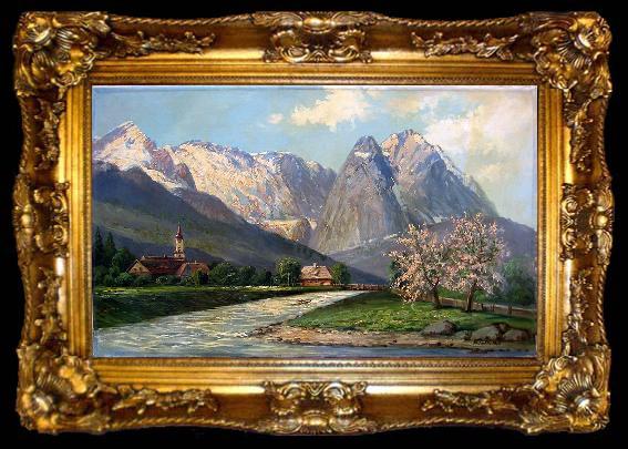framed  Albert Blaetter Wettersteingebirge, ta009-2
